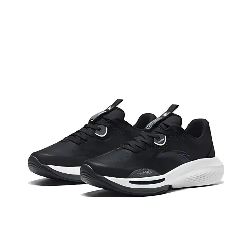 ANTA ZONGXUNXILIE Ling Изогнутый Slip-Resistant Abrasion-Resistant Низкий Топ Тренировочные Кроссовки Мужские Черно-Белые