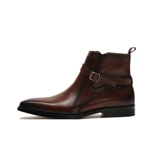 Landa Ботильоны Мужские Темно-Коричневые
