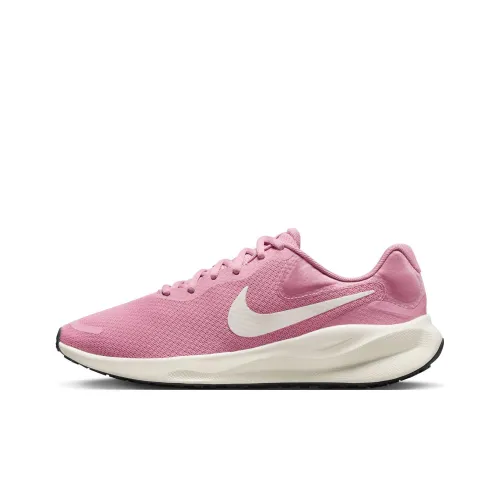 Nike REVOLUTION 7 Slip-resistant Abrasion-resistant Low Top Casual City Commute Running Shoes Women's Pink Найк REVOLUTION 7 Противоскользящий Устойчивый к истиранию Низкий Топ Повседневный Городской Коммутирование Беговые кроссовки Женские Розовый