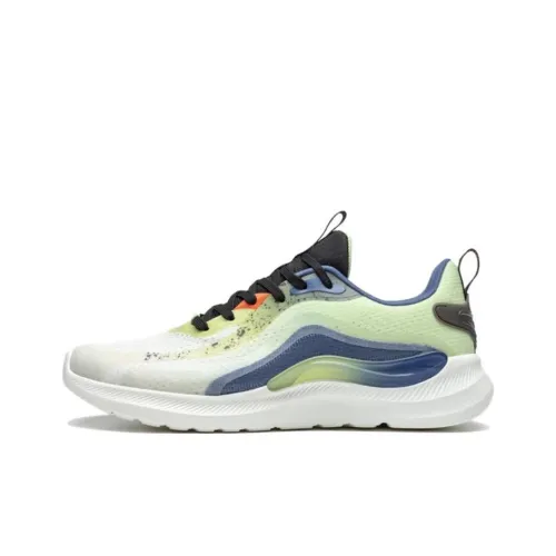 XTEP Амортизаторы Ударопрочный Устойчивый к истиранию Дышащий Низкий Топ Беговые кроссовки Мужские Зеленый Фиолетовый Синий