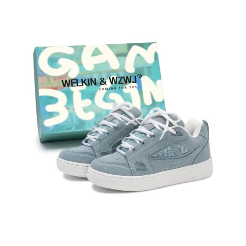 WELKIN WZWJ Подарочный набор в коробке Противоскользящие визуально увеличивающие рост Низкие кроссовки для скейтбординга Унисекс Вдохновленный CHANEL Синий