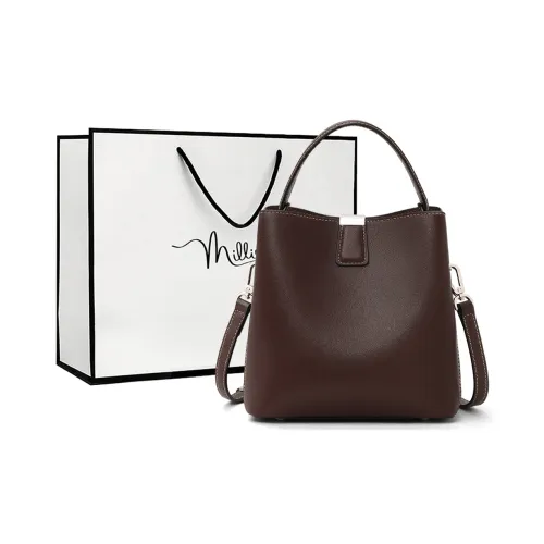 MILLIE'S Сумка через плечо из коровьей кожи сумка ведрообразная сумка стандартная женская кофейного цвета
