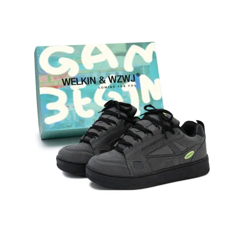 WELKIN WZWJ Высота Увеличивающие Износостойкие Легкие Дышащие Противоскользящие Низкие Топ Кроссовки для Скейтбординга Унисекс