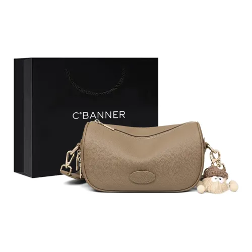 C°BANNER Коровья кожа Одно плечо Через плечо Сумка-подушка Обычный Женские Слоновой серый