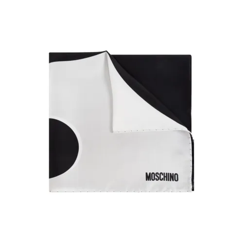 MOSCHINO Шелковые шарфы Мужской Белый