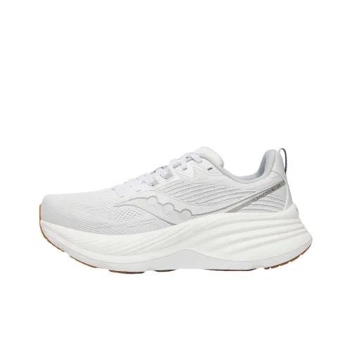 Saucony Hurricane 24 Slip-Resistant Abrasion-Resistant Low-Top Training Sprint Running Shoes Unisex White Silver Сaucony Hurricane 24 Противоскользящий Устойчивый к истиранию Низкий Топ Тренировочные Спринт Беговые Кроссовки Унисекс Белый Серебряный