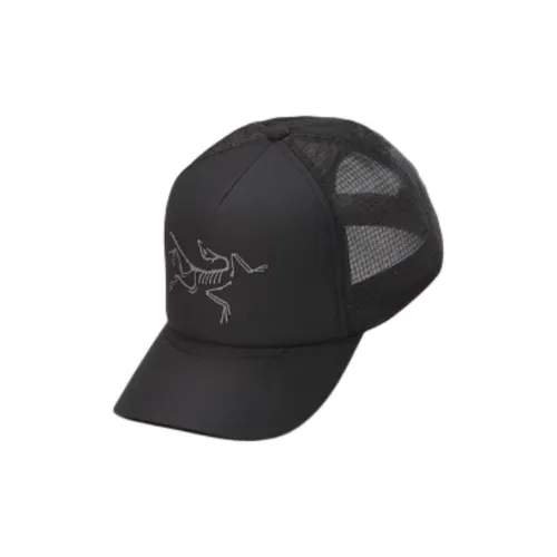 Arcteryx Полиэстер Тканый материал Кепки Унисекс Черный