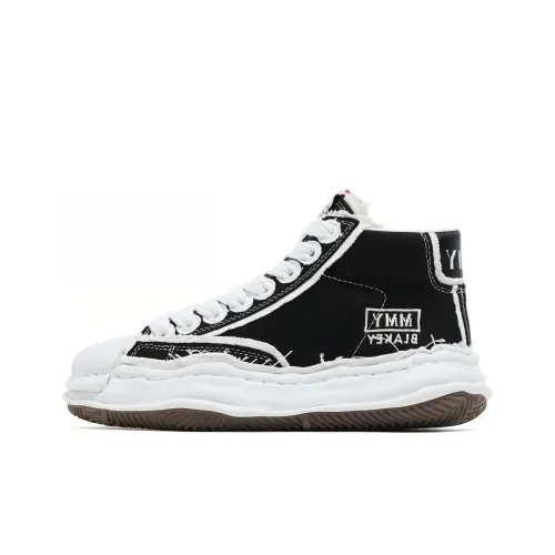 MIHARA YASUHIRO Blakey OG High Топ Стильные Скейтбординги Мужской Черный Белый