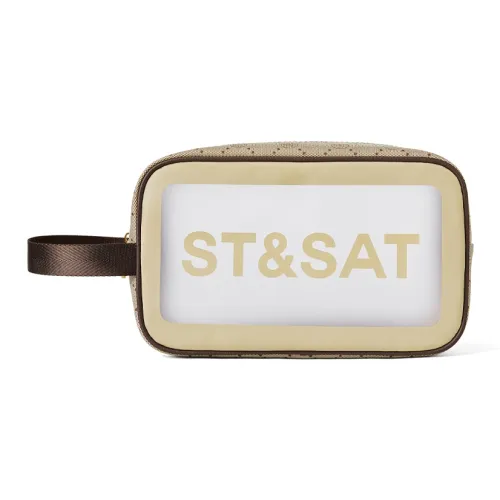 ST SAT PVC Поливинилхлорид Маленькая квадратная сумка Сумка Клатч Стандартный Женский Кофейный