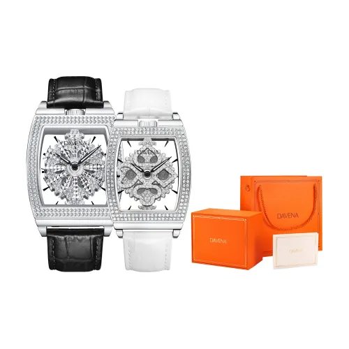 DAVENA Possession Collection Poker Card Goddess Sword OF Destiny Кварцевый механизм Натуральная кожа Ремень Часы