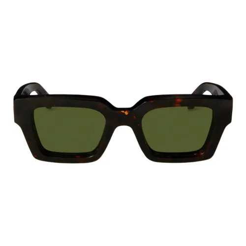 Off Белый Ацетат Квадратные Солнцезащитные очки Унисекс Черепаховый