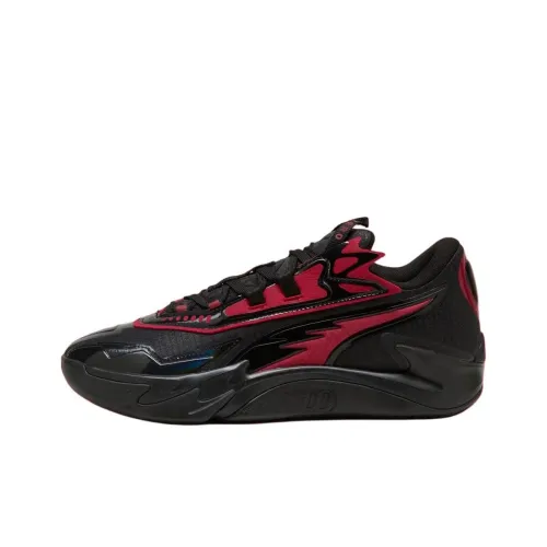PUMA Scoot Zeros Баскетбольные кроссовки Low Топ Черный Красный Мужской