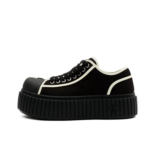 SMFK Низкий топ Скейтборд Кроссовки Женские Черный Белый