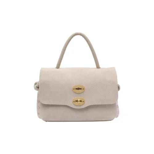 Zanellato Postina Коровья кожа Одно плечо Сумка Маленькая Женская Серого цвета