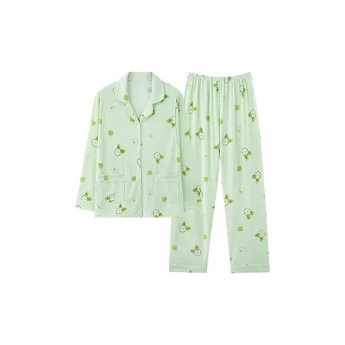WANANNI Пижамный комплект женский мятно-зеленый