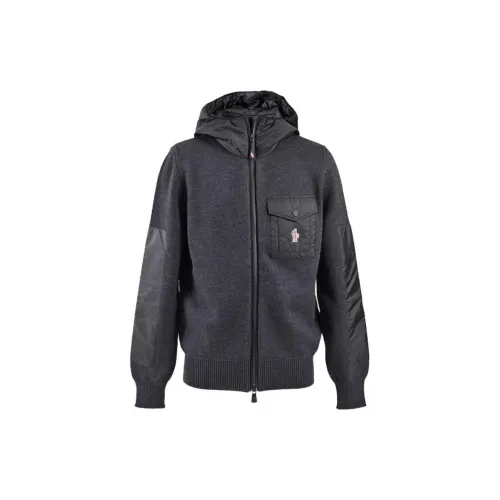 Moncler Grenoble Хлопковый пуховик Мужской Серый