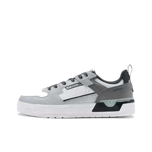 XTEP Wade Fission Амортизация Износостойкие Низкие Кроссовки для скейтбординга Мужские Белый Циан