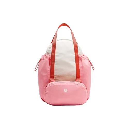 lululemon Нейлон Рюкзак Женские Бежевый Белый Вишневый Красный