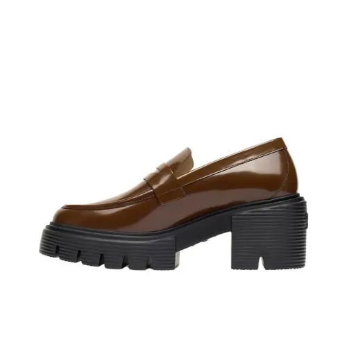 Stuart Weitzman SW Soho Лоферы 6 см Женские Шишечно-коричневый