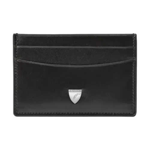Aspinal Of London Full GRAIN LEATHER Картхолдер Женский Черный