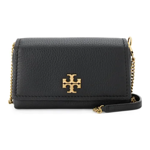 TORY BURCH Личий зернистая кожа Кожа Одно плечо Через плечо Клатч Мини Женский Черный