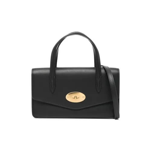 Mulberry Darley Коровья кожа Одно плечо Сумка Стандартная Женская Черная