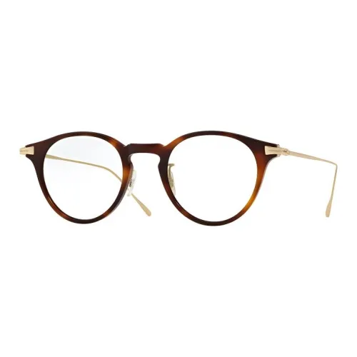 Oliver Peoples Пластик Круглые Оправы для очков Унисекс Черепаховый