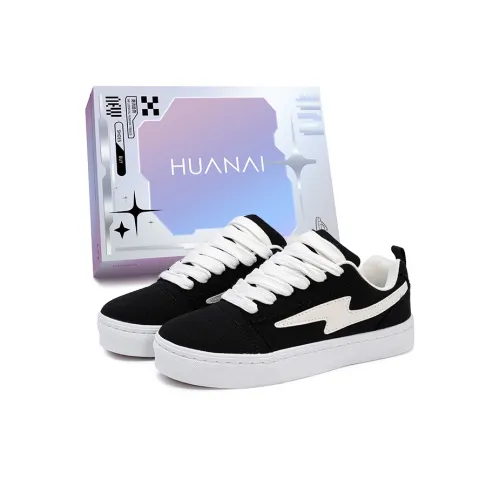 HUANAI Низкие кроссовки для скейтбординга унисекс черные