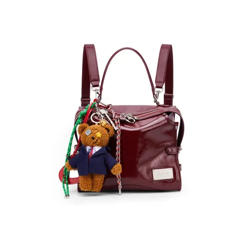 MCMIKO Рюкзак из коровьей кожи маленький женский многоцветный