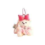 Плюшевый костюм медведя - розовая юбка