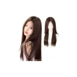 Белый лунный свет, длинные прямые волосы, фигура [мокко коричневый], 55 см