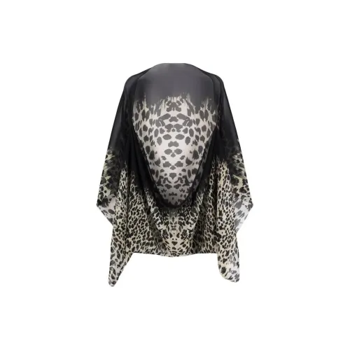 Roberto Cavalli Шелковые Палантины Мужские Черные