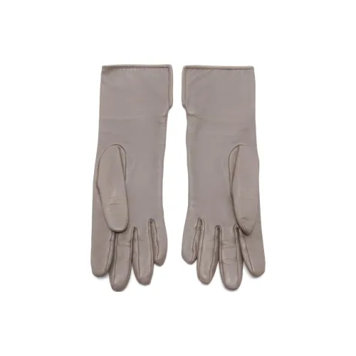 HERMES Кожа Перчатки Женские Коричневый
