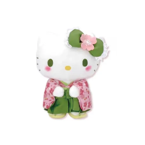 Sanrio Cinnamoroll Hello Kitty Kuromi NAKAJIMA Вишневый цветок Матча Коллекция Куклы Плюшевый Брелок 12см 20см Рекомендуемая высота