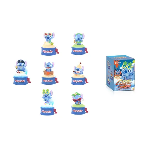 GOLDLOK X Disney Стич Cute Island Blind Box Single Mystery Box Целая коробка 6 шт