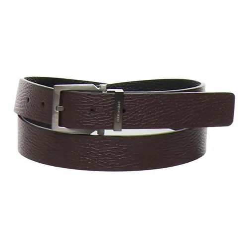 FERRAGAMO Телячья кожа Кожаные ремни Мужской Коричневый Ширина 3 см