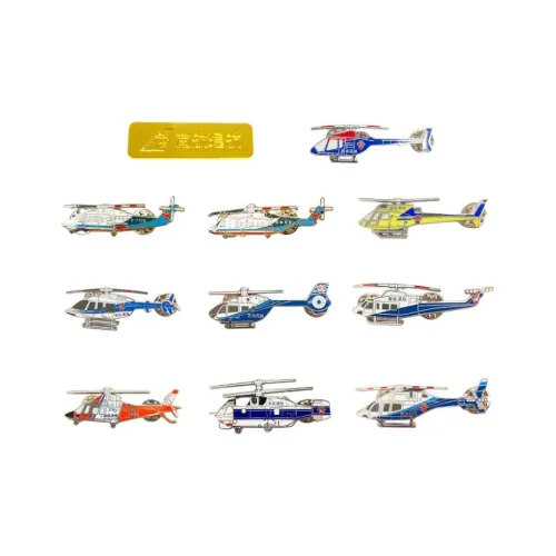 ZHONGGUONANFANGHANGKONG Вертолет Набор Металлическая Имитация Эмаль Подвеска 1 Размер Значки