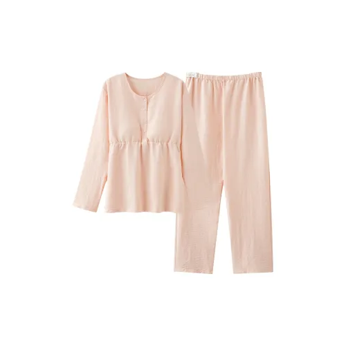 WANANNI Пижамный комплект женский пыльно-розовый