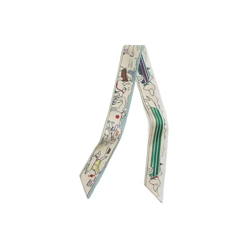 HERMES Шелковые шарфы Женские Белый