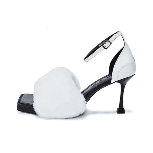 SMFK Стильные сандалии женские цвет небесно-синий