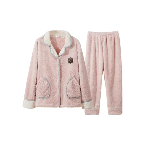 H YXIANG Пижамный комплект женский розовый