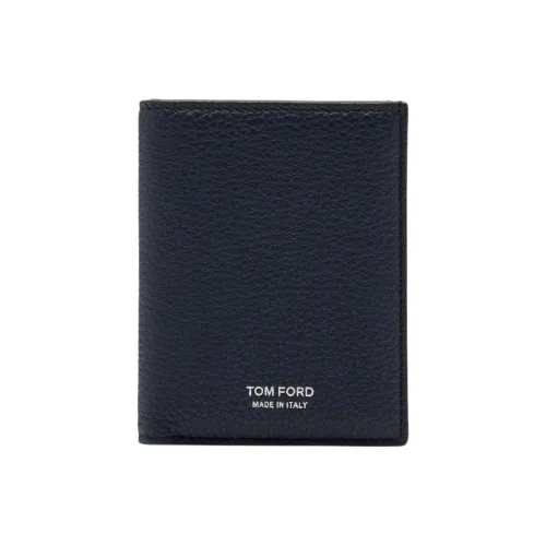 TF Кожа Держатель для карт Мужской Полночный синий