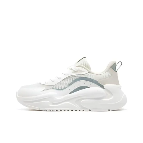 361° Yunshu 4,0 Амортизация Низкий Топ Беговые кроссовки Женские Белый Зеленый