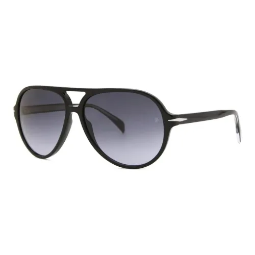 DAVID BECKHAM Ацетат Aviator Солнцезащитные очки Мужские Черные