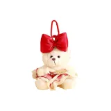 Плюшевый костюм медведя - розовое платье