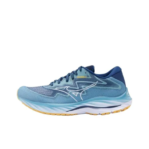 Кроссовки для бега Mizuno Wave Rider 27, низкий топ, синие, мужские