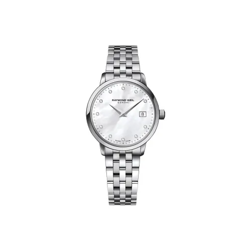 Raymond Weil Кварцевый механизм Женские часы 29 мм Жемчужная раковина Цвет