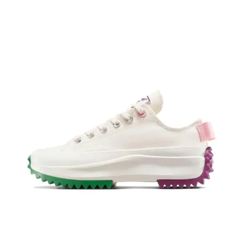 Converse Run Star Hike Платформа Низкий Топ Кеды Унисекс Белый