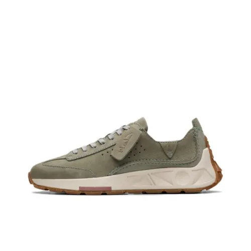 Clarks Restless Коллекция Slip-Resistant Abrasion-Resistant Low Top Casual Women's Green Clarks Restless Коллекция Противоскользящий Устойчивый к истиранию Низкий Топ Повседневный Женский Зеленый