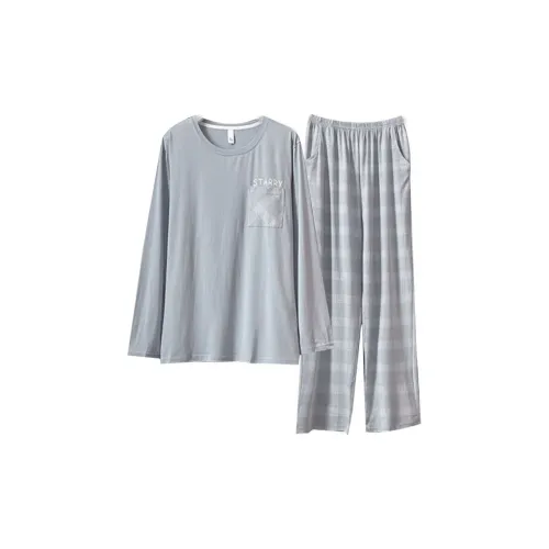 OEING Синий Мужской Пижамный Комплект